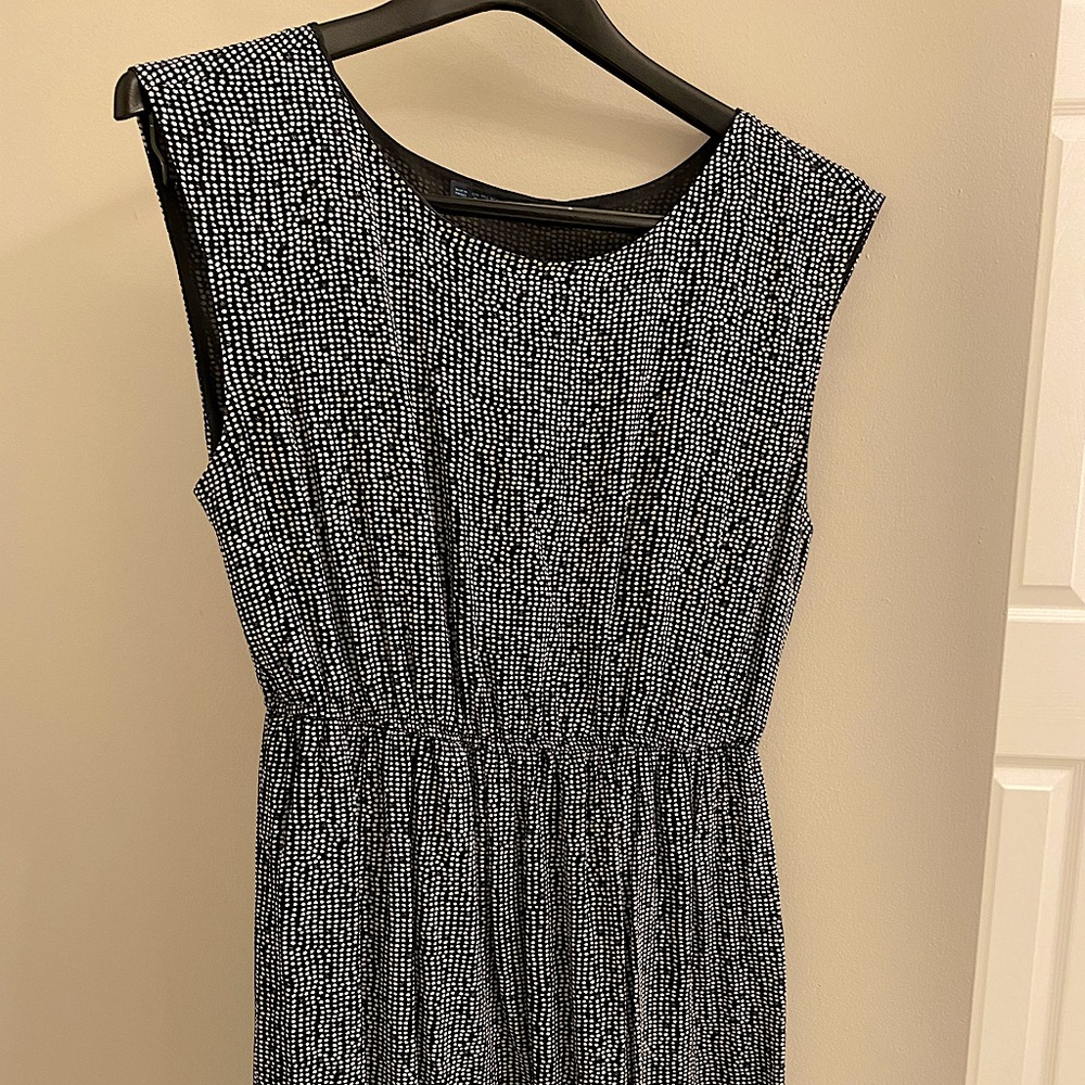 ZARA Basic | Black Polka Dot Dress | Size M